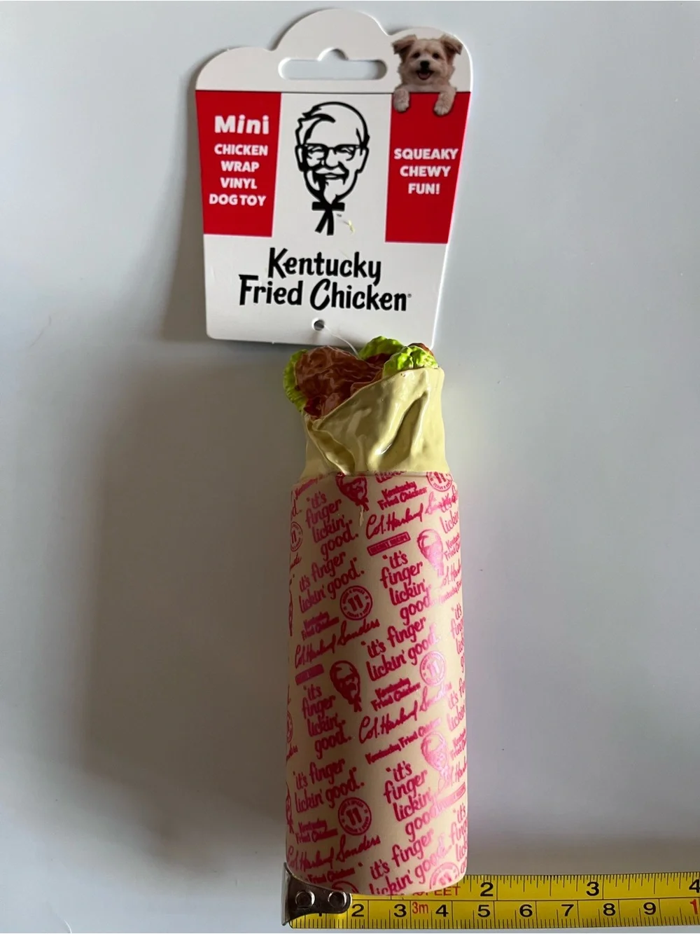 Kentucky Fried Chicken Dog Toy Bundle - 4 Toys - Biscuit, Chicken, Wrap, Drink